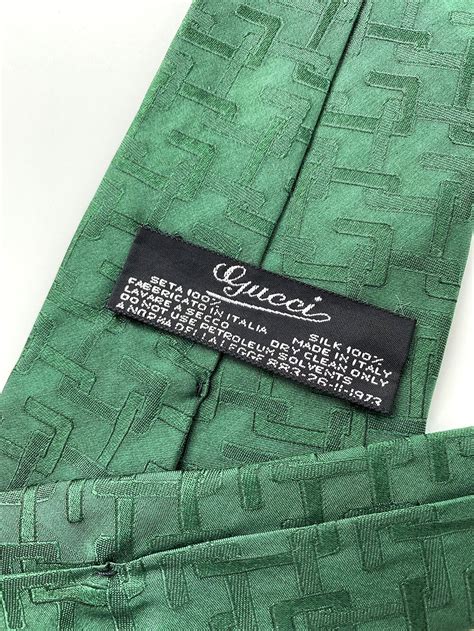 gucci tie green black